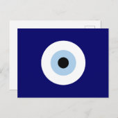 Blauw Kwaad Oog Succes & Bescherming Symbool Briefkaart (Voorkant / Achterkant)