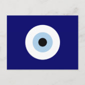 Blauw Kwaad Oog Succes & Bescherming Symbool Briefkaart (Voorkant)