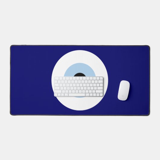 Blauw Kwaad Oog Succes & Bescherming Symbool Bureaumat (Keyboard & Muis)