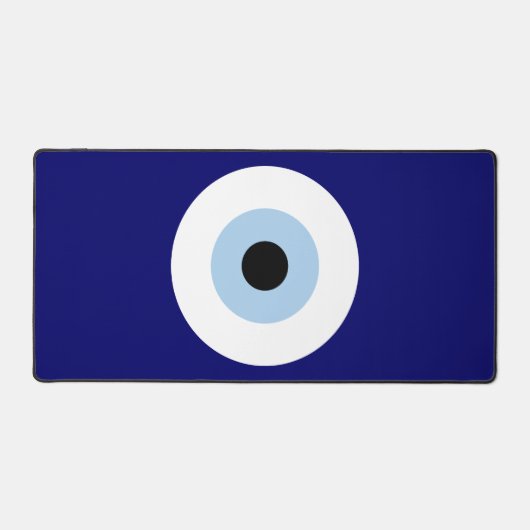 Blauw Kwaad Oog Succes & Bescherming Symbool Bureaumat (Voorkant)
