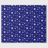 Blauw Kwaad Oog Succes & Bescherming Symbool Cadeaupapier (Vlak)
