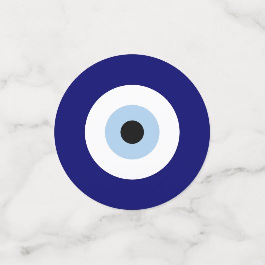 Blauw Kwaad Oog Succes & Bescherming Symbool Confetti (Kleine voorkant)