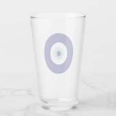 Blauw Kwaad Oog Succes & Bescherming Symbool Glas (Achterkant)