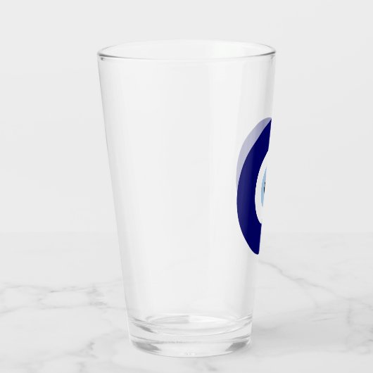 Blauw Kwaad Oog Succes & Bescherming Symbool Glas (Rechts)
