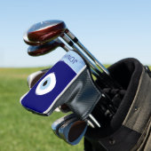 Blauw Kwaad Oog Succes & Bescherming Symbool Golfheadcover (Insitu)