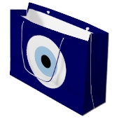 Blauw Kwaad Oog Succes & Bescherming Symbool Groot Cadeauzakje (Voorkant Gekanteld)