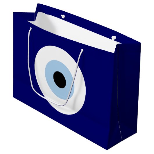 Blauw Kwaad Oog Succes & Bescherming Symbool Groot Cadeauzakje (Voorkant Gekanteld)