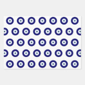 Blauw Kwaad Oog Succes & Bescherming Symbool Inpakpapier Vel (Voorkant 3)