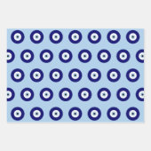 Blauw Kwaad Oog Succes & Bescherming Symbool Inpakpapier Vel (Voorkant 3)