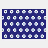 Blauw Kwaad Oog Succes & Bescherming Symbool Inpakpapier Vel (Voorkant 3)