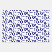 Blauw Kwaad Oog Succes & Bescherming Symbool Inpakpapier Vel (Voorkant 2)