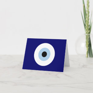 Blauw Kwaad Oog Succes & Bescherming Symbool Kaart