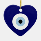 Blauw Kwaad Oog Succes & Bescherming Symbool Keramisch Ornament (Voorkant)