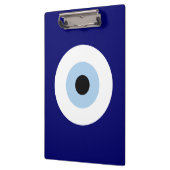 Blauw Kwaad Oog Succes & Bescherming Symbool Klembord (Links)