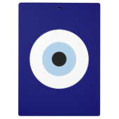 Blauw Kwaad Oog Succes & Bescherming Symbool Klembord (Achterkant)