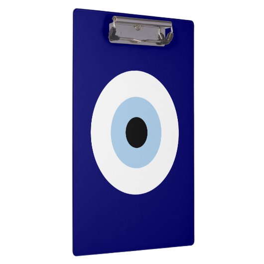 Blauw Kwaad Oog Succes & Bescherming Symbool Klembord (Rechts)