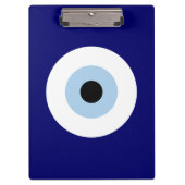 Blauw Kwaad Oog Succes & Bescherming Symbool Klembord (Voorkant)