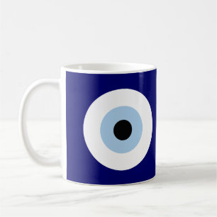 Blauw Kwaad Oog Succes & Bescherming Symbool Koffiemok