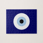 Blauw Kwaad Oog Succes & Bescherming Symbool Legpuzzel (Horizontaal)