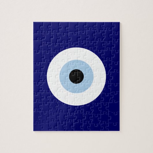 Blauw Kwaad Oog Succes & Bescherming Symbool Legpuzzel (Verticaal)