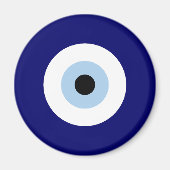 Blauw Kwaad Oog Succes & Bescherming Symbool Magneet (Voorkant)