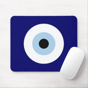 Blauw Kwaad Oog Succes & Bescherming Symbool Muismat