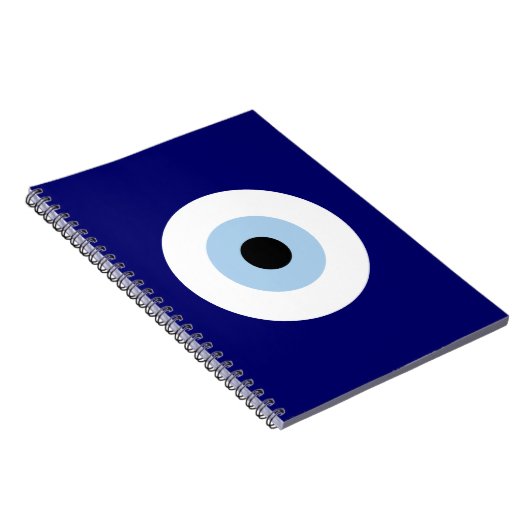 Blauw Kwaad Oog Succes & Bescherming Symbool Notitieboek (Rechterzijde)