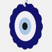 Blauw Kwaad Oog Succes & Bescherming Symbool Ornament Kaart (Links)