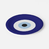 Blauw Kwaad Oog Succes & Bescherming Symbool Papieren Bordje (Gekanteld)
