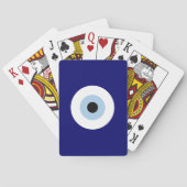 Blauw Kwaad Oog Succes & Bescherming Symbool Pokerkaarten (Achterkant)
