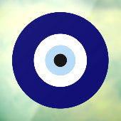 Blauw Kwaad Oog Succes & Bescherming Symbool Raamsticker (Vel 3)