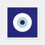 Blauw Kwaad Oog Succes & Bescherming Symbool Servet (Voorkant)