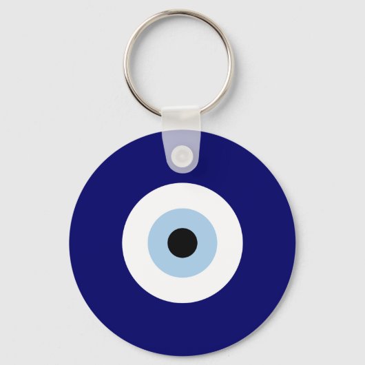 Blauw Kwaad Oog Succes & Bescherming Symbool Sleutelhanger (Achterkant)