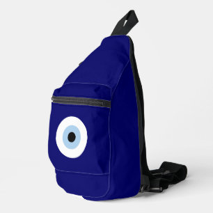 Blauw Kwaad Oog Succes & Bescherming Symbool Sling Bag