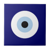 Blauw Kwaad Oog Succes & Bescherming Symbool Tegeltje (Voorkant)