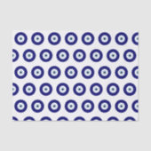 Blauw Kwaad Oog Succes & Bescherming Symbool Tissuepapier (Voorkant)