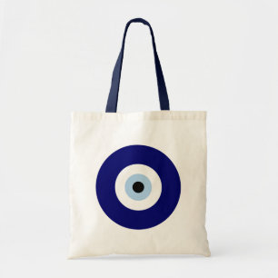 Blauw Kwaad Oog Succes & Bescherming Symbool Tote Bag