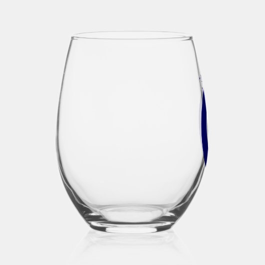 Blauw Kwaad Oog Succes & Bescherming Symbool Wijnglas Zonder Voet (Rechts)