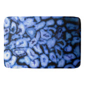 Blauw kwarts, blauw gewas, blauwe geodes badmat (Voorkant)