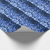Blauw Kwarts graniet steen marmer Agaat Geodes Cadeaupapier (Hoek)
