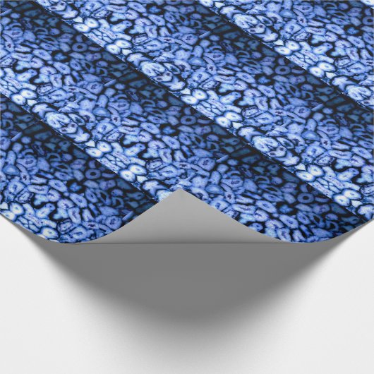 Blauw Kwarts graniet steen marmer Agaat Geodes Cadeaupapier (Hoek)