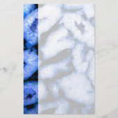 Blauw kwartsgewijs, blauw gedicht, abstract patroo briefpapier (Voorkant)