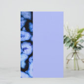 Blauw kwartsgewijs, blauw gedicht, abstract patroo briefpapier (Staand voorkant)