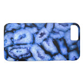 Blauw kwartsgewijs, blauw gedicht, abstract patroo Case-Mate iPhone case (Achterkant (Horizontaal))