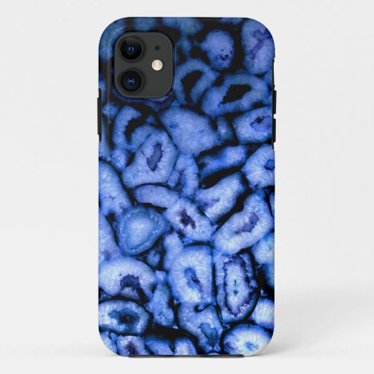 Blauw kwartsgewijs, blauw gedicht, abstract patroo Case-Mate iPhone case (Achterkant)