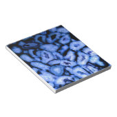 Blauw kwartsgewijs, blauw gedicht, abstract patroo notitieblok (Schuin)