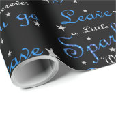 Blauw laat een beetje Inspirerend achter Cadeaupapier (Rol Hoek)