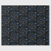 Blauw laat een beetje Inspirerend achter Cadeaupapier (Vlak)