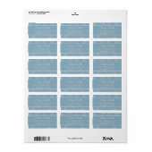 Blauw Laat het Sneeuwen Etiket (Full Sheet)