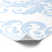 Blauw Laat Uw Licht Schijnen Bijbelvers Poster (Hoek)